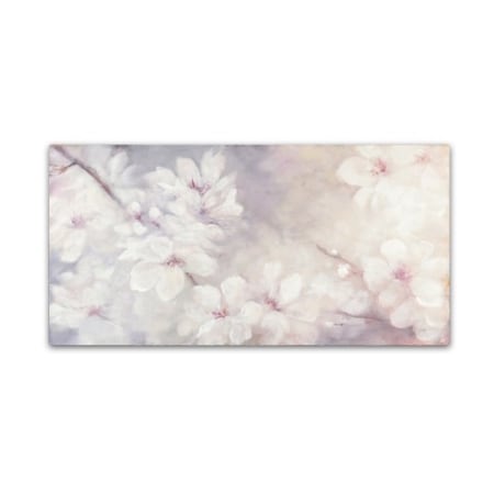 Julia Purinton 'Cherry Blossoms' Canvas Art,16x32